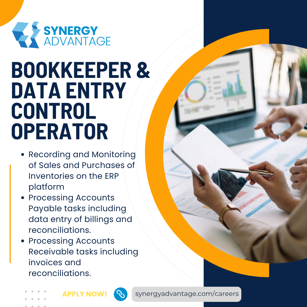 Bookkeeper & Data Entry Control Operator (2)